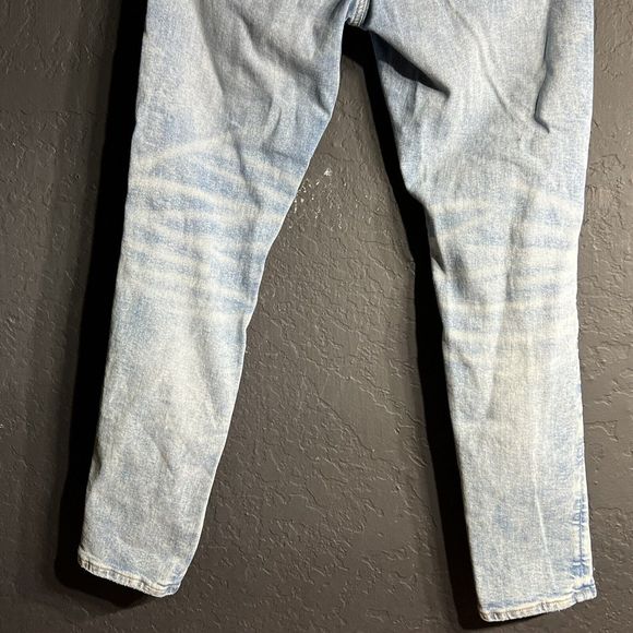 American Eagle Mens Jeans 30x30 Airflex Athletic‎ Skinny Distressed Light Wash - Picture 8 of 14